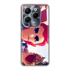 Чехол для Infinix Hot 40 Pro Бравл Старс (VPrint) (Кольт)