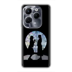 Чехлы Венсдей на Infinix Hot 40 Pro Уэнсдей (AlphaPrint) (комната Уэнздей)