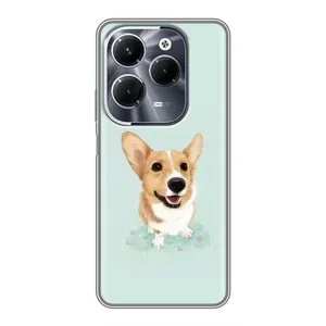 Чехлы с собаками для Infinix Hot 40 Pro (VPrint) (Корги)