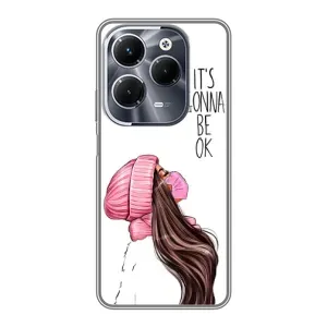 Чехол с печатью для Infinix Hot 40 Pro - (Мода) (AlphaPrint) (Коронавирус)