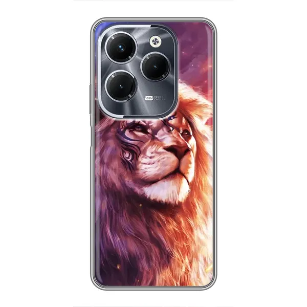 Чехол с принтом «Красочный Лев» для Infinix Hot 40 Pro Чехол с принтом «Красочный Лев» для Infinix Hot 40 Pro