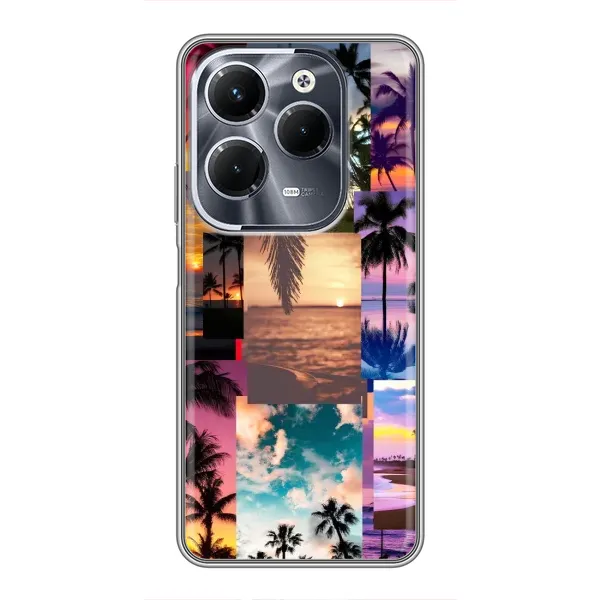 Чохол з принтом «Літня відпустка» для Infinix Hot 40 Pro