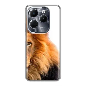Чехлы с картинками животных Infinix Hot 40 Pro (Лев грива)