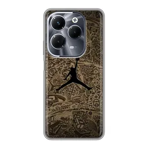 Чохли для Infinix Hot 40 Pro - з картинкою JORDAN (AlphaPrint) (Logo Jordan)