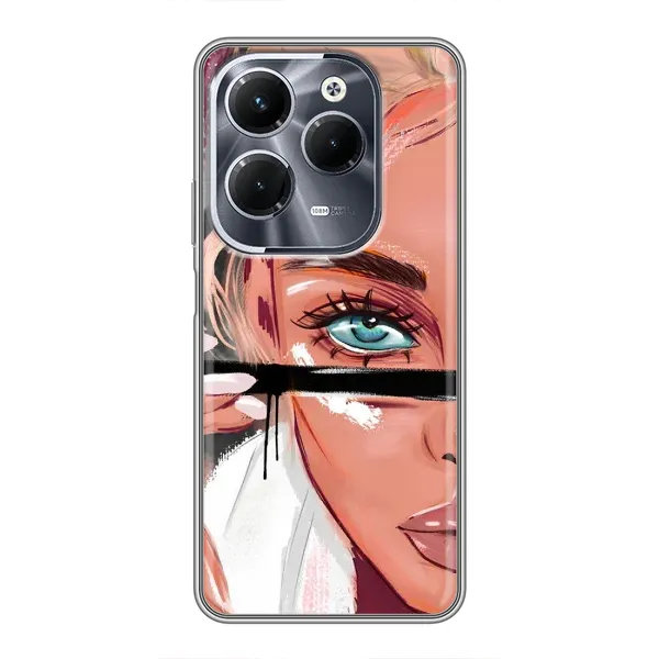 Чехол с принтом «Макияж» для Infinix Hot 40 Pro Чехол с принтом «Макияж» для Infinix Hot 40 Pro