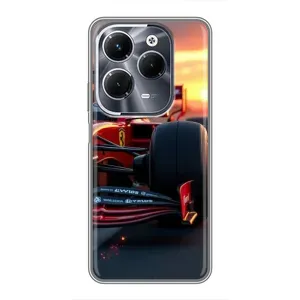 Чехол Формула1 на Infinix Hot 40 Pro (Макларен на закате)