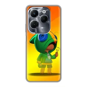 Чехол для Infinix Hot 40 Pro Бравл Старс (VPrint) (Хлопчик Леон)