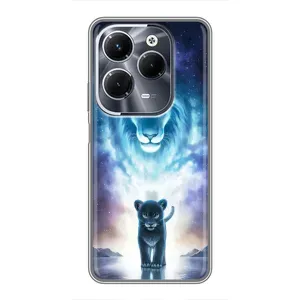 Чохол з картинкою ЛЕВ для Infinix Hot 40 Pro (VPrint) (Маленький лев)