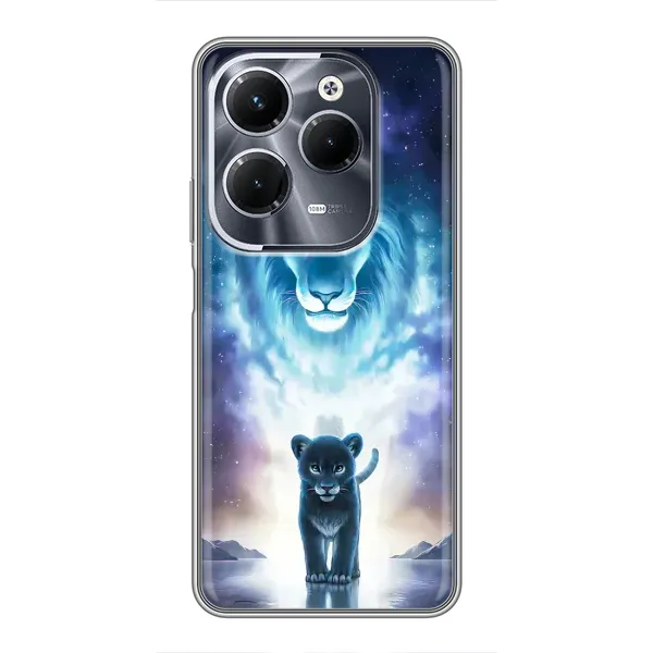 Чехол с принтом «Маленький лев» для Infinix Hot 40 Pro Чехол с принтом «Маленький лев» для Infinix Hot 40 Pro