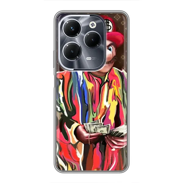 Чехол с принтом «Mario LV» для Infinix Hot 40 Pro