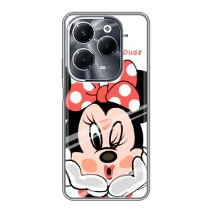 Эксклюзивный чехол для Infinix Hot 40 Pro (AlphaPrint - Мультяшные) (Маус Минни)