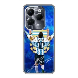 Чехлы для Infinix Hot 40 Pro (Leo чемпион) (AlphaPrint) (Месси сборная)