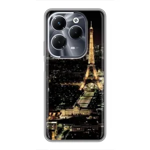 Чохол Ейфелева Вежа Infinix Hot 40 Pro - (AlphaPrint) (Нічний Париж)