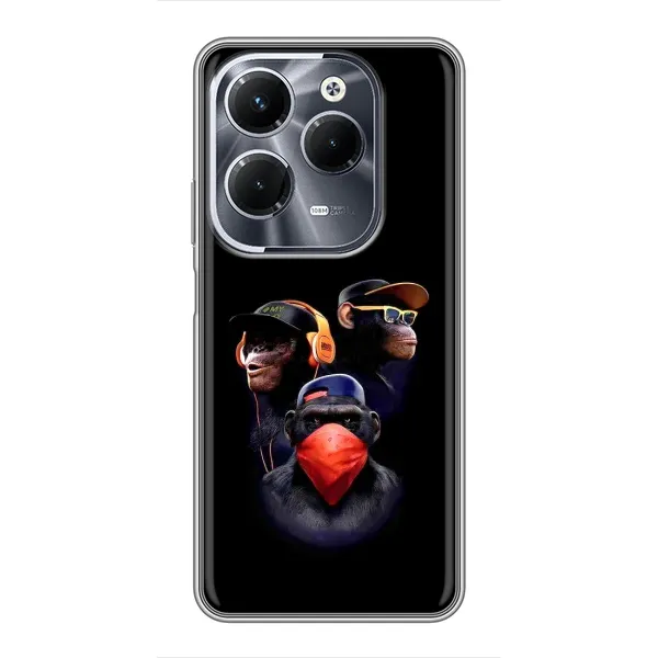 Чохол з принтом «Три мавпи» для Infinix Hot 40 Pro