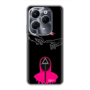 Чехол Гра в кальмара для Infinix Hot 40 Pro (Минимализм Игра кальмара)