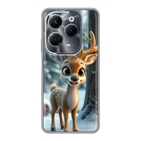 Чохол з принтом «Оленятко в лісі» для Infinix Hot 40 Pro