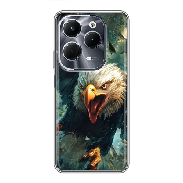 Чохол з принтом «Орел у польоті» для Infinix Hot 40 Pro Чохол з принтом «Орел у польоті» для Infinix Hot 40 Pro