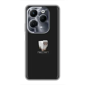 Чохол Майнкрафт на Infinix Hot 40 Pro (AlphaPrint) Minecraft (Овечка Майнкрафт)