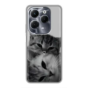 Чохол з малюнком кіт на Infinix Hot 40 Pro (Пара котів)