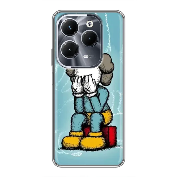 Чехол с принтом «Плач Bearbrick» для Infinix Hot 40 Pro