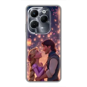 Чехол Рапунцель для Infinix Hot 40 Pro (Принцесса и принц)