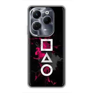 Чехол Гра в кальмара для Infinix Hot 40 Pro (Символы Игра кальмара)