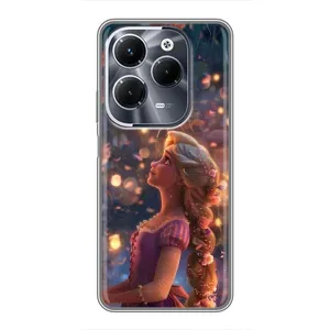 Чехол Рапунцель для Infinix Hot 40 Pro (Рапунцель фонарики)