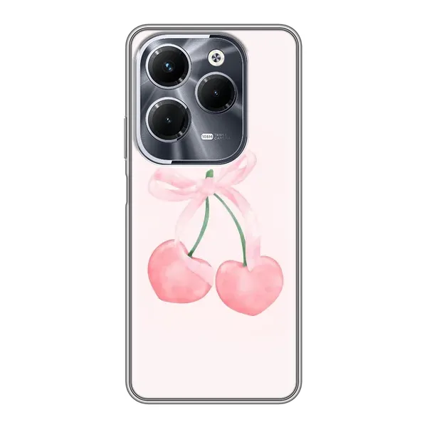 Чехол с принтом «Розовые вишни» для Infinix Hot 40 Pro