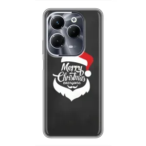 Рождественские Чехлы для Infinix Hot 40 Pro (VPrint) (Санта Крисмас)