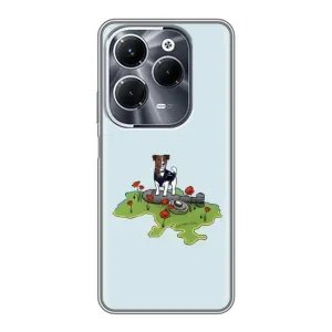 Чехлы с картинкой собаки Патрон для Infinix Hot 40 Pro (AlphaPrint) (Сапер Пес)