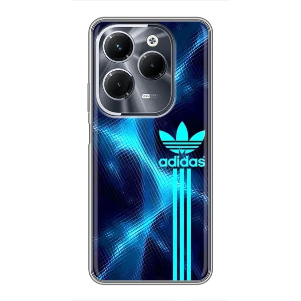Чехол с принтом «Синий Адидас» для Infinix Hot 40 Pro