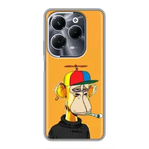 Чехлы с Обезьянами NFT для Infinix Hot 40 Pro (AlphaPrint) (Скучающая Обезьяна NFT)