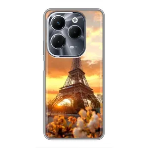 Чохол Ейфелева Вежа Infinix Hot 40 Pro - (AlphaPrint) (Сонячня вежа)