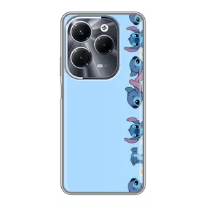 Чехол с принтом Стич на Infinix Hot 40 Pro (Стич фон)