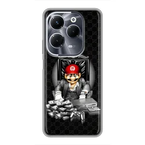Чехлы с крутыми принтами для Infinix Hot 40 Pro - (PREMIUMPrint) (Супер Марио)