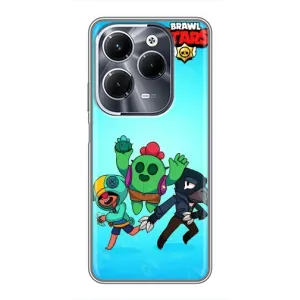 Чехлы Brawl Stars для Infinix Hot 40 Pro (AlphaPrint) (Тріо героїв)