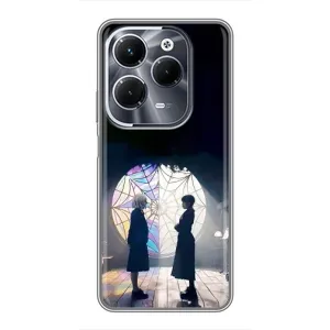 Чехлы Венсдей на Infinix Hot 40 Pro Уэнсдей (AlphaPrint) (Уэнздей и Инид)