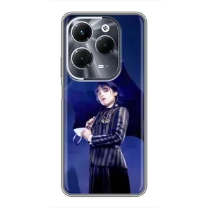 Силиконовый чехол с картинкой для Infinix Hot 40 Pro (Венсдей)