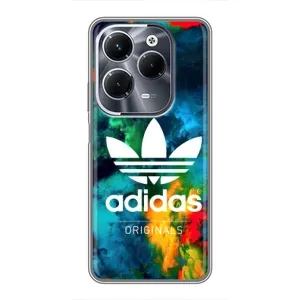 Чехлы Адидас для Infinix Hot 40 Pro (AlphaPrint) (Яркий Адидас)