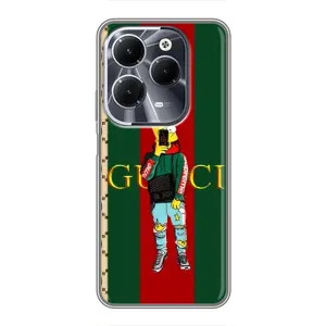 Брендновые Чехлы для Infinix Hot 40 - (PREMIUMPrint) (Барт ГУЧЧИ)