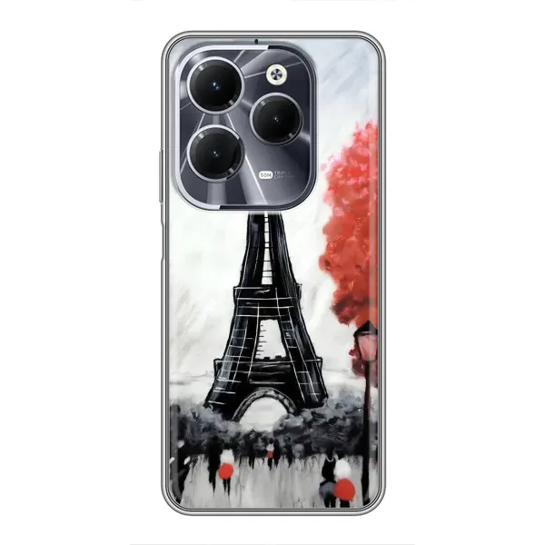 Чехол с принтом «Башня в Париже» для Infinix Hot 40