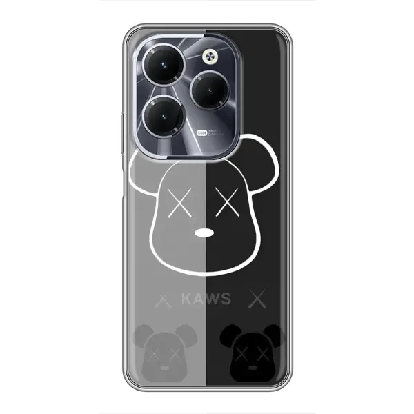 Чехол с принтом «БеарБрик глаза» для Infinix Hot 40