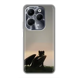 Чехол как приручить дракона на Infinix Hot 40 (Беззубик)