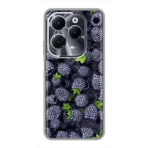 Чехлы с Фруктами для Infinix Hot 40 (VPrint) (Ежевика)