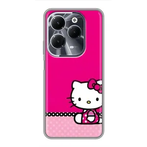 Чехол для Ребёнка на Инфиникс ХОТ 40 (VPrint) (Girl KITTY)