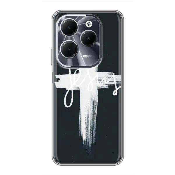 Чехол с принтом «Иисус» для Infinix Hot 40 Чехол с принтом «Иисус» для Infinix Hot 40