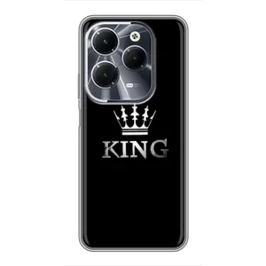 Чехол с принтом «KING» для Infinix Hot 40