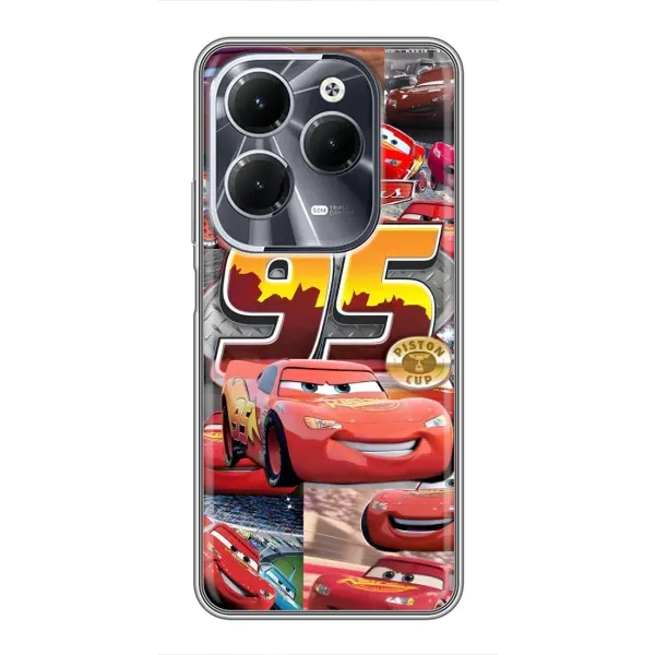 Чехол с принтом «Коллаж Молния Маквин» для Infinix Hot 40