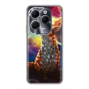 Чохли з картинкою Лисичка для Infinix Hot 40 (VPrint) (Лисичка в космосі)