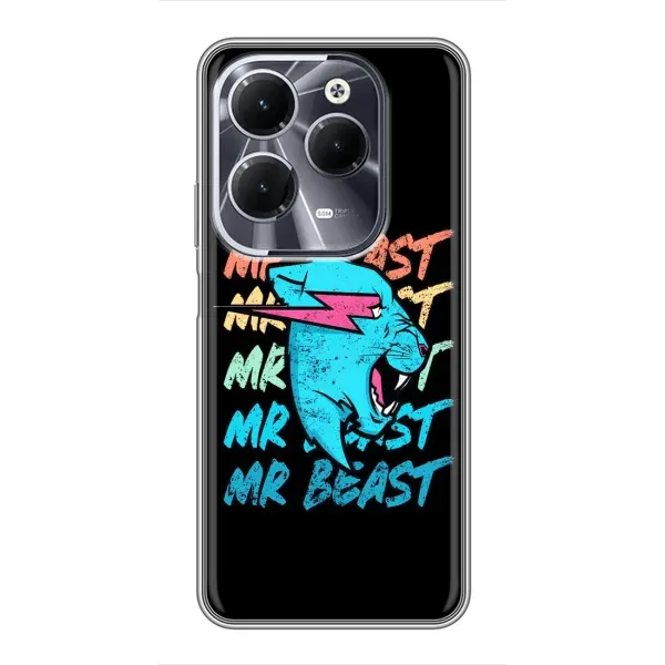 Чехол с принтом «logo Mr beast» для Infinix Hot 40 Чехол с принтом «logo Mr beast» для Infinix Hot 40